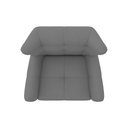 Ver imagem 5 de Poltrona Giratória 88cm Bull Linho Cinza - Sallar Home