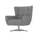 Ver mais imagens de Poltrona Giratória 88cm Bull Linho Cinza - Sallar Home