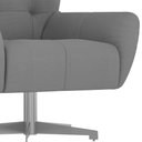 Ver imagem 7 de Poltrona Giratória 88cm Bull Linho Cinza - Sallar Home