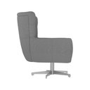Ver imagem 6 de Poltrona Giratória 88cm Bull Linho Cinza - Sallar Home