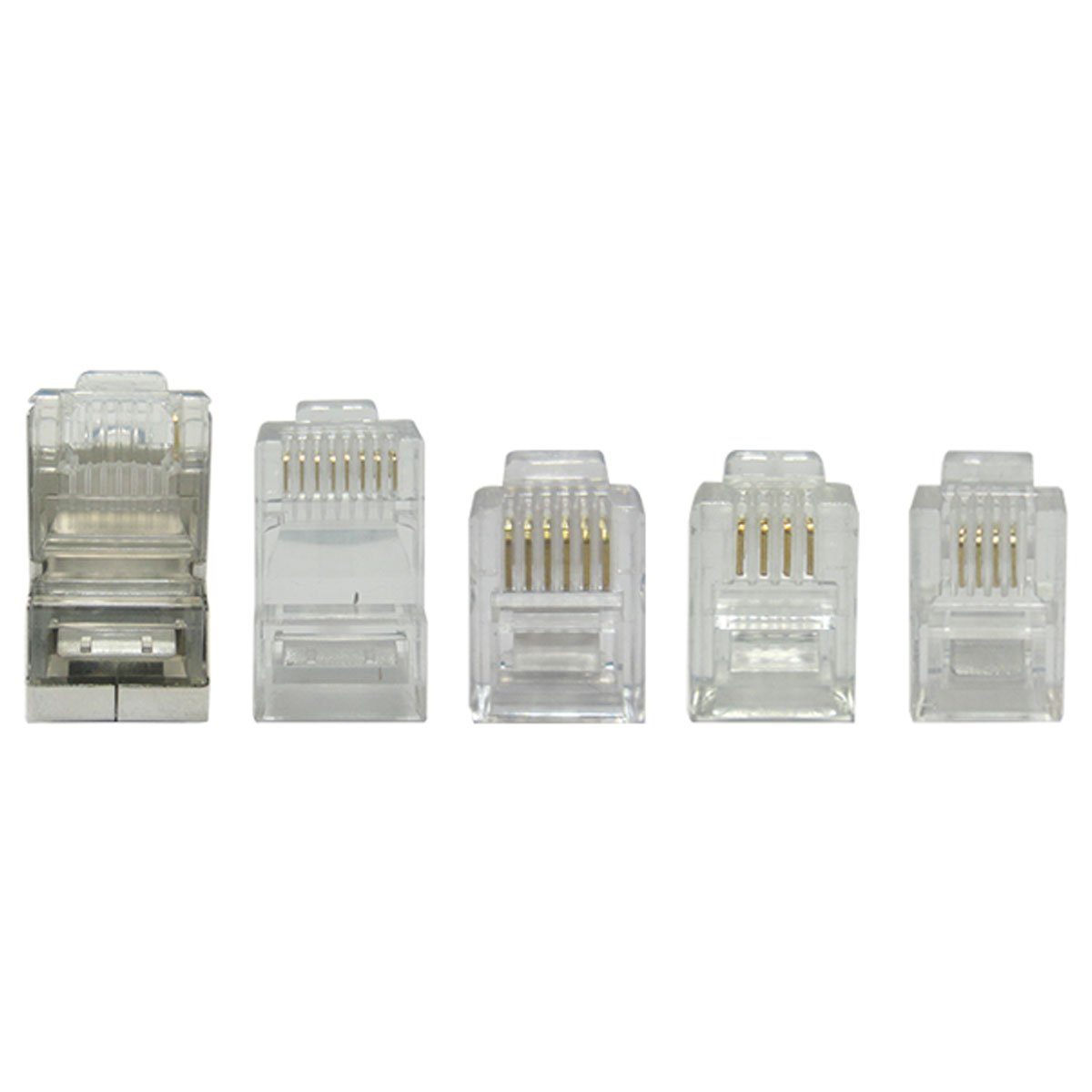 Conector Rj45 8x8 Cat5e (pacote C/100 Conectores) Cy-p8p8c00-100 - PC / 100 - 2