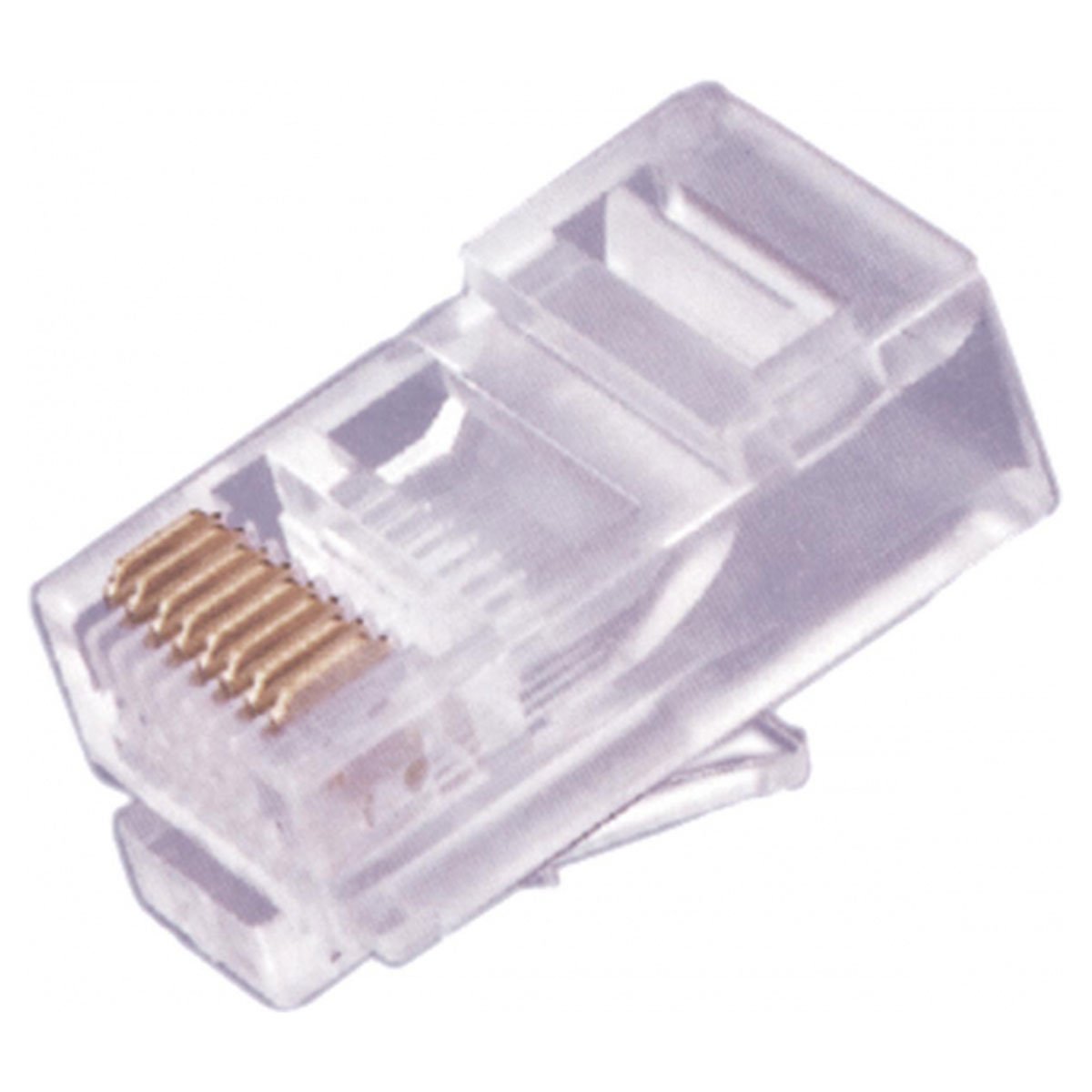 Conector Rj45 8x8 Cat5e (pacote C/100 Conectores) Cy-p8p8c00-100 - PC / 100 - 1