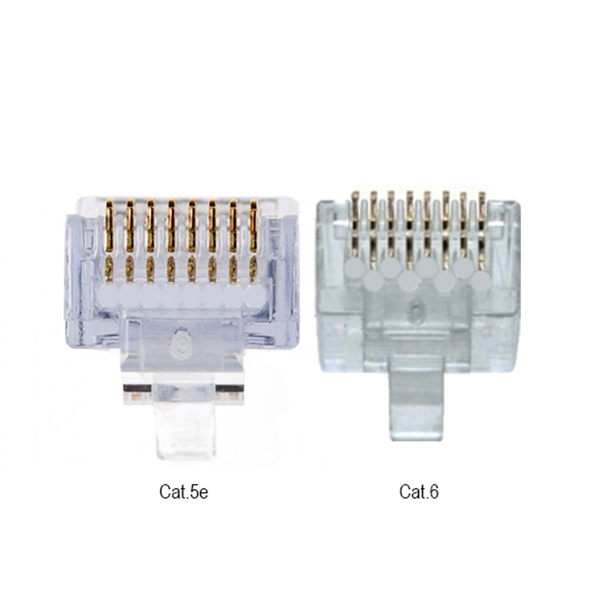 Conector Rj45 8x8 Cat5e (pacote C/100 Conectores) Cy-p8p8c00-100 - PC / 100 - 3