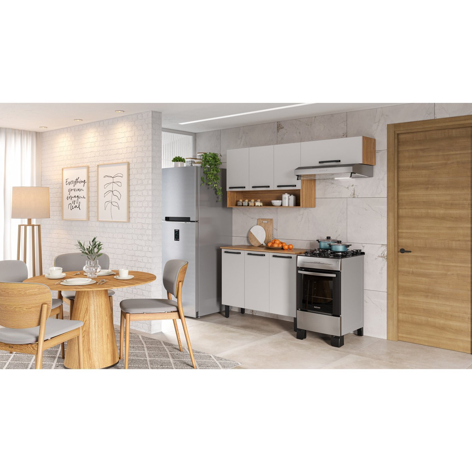 Cozinha 3 Peças 7 Portas 1 Nicho Veneza Itatiaia - 6