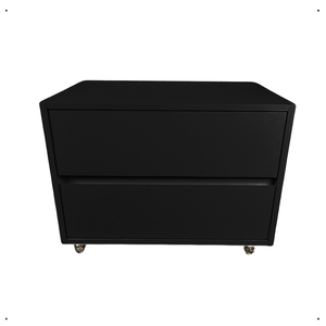 Balcão para Banheiro 2 Gavetas com Rodinhas 60x40x40cm Preto