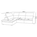 Ver imagem 4 de Sofá 3 Lugares Retrátil Reclinável Chaise Esquerdo 258cm Bergen F04 Veludo Amêndoa - Lyam Decor