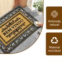 Ver imagem 6 de 1 Tapete Porta Capacho Fibra Coco Antiderrapante 45x75 Imp1