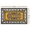 Ver mais imagens de 1 Tapete Porta Capacho Fibra Coco Antiderrapante 45x75 Imp1