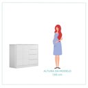 Ver imagem 6 de Quarto Infantil Guarda-Roupa 3 Portas 4 Gavetas e Cômoda 4 Portas 100% MDF Eloá Branco 