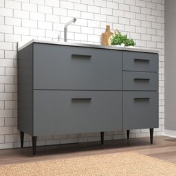 Balcão de Pia 120cm 3 Portas 2 Gavetas Barbara - 1