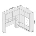 Ver imagem 3 de Guarda Roupa Casal com Espelho 4 Portas 7 Gavetas Firenze Plus Móveis Europa