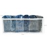 Kit 6 Colmeias Organizadoras de Gavetas Transparentes com 6 Divisórias Organizador de Calças - 3