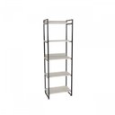 Ver imagem 6 de Kit Escritório 2 Peças Mesa Diretor Industrial 180cm e Estante 5 Prateleiras