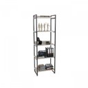 Ver imagem 5 de Conjunto Escritório 2 Peças Mesa Diretor Industrial 180cm e Estante 5 Prateleiras Snow Branco