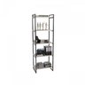 Kit Escritório 2 Peças Mesa Diretor Industrial 180cm e Estante 5 Prateleiras - 5