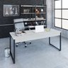 Kit Escritório 2 Peças Mesa Diretor Industrial 180cm e Estante 5 Prateleiras - 11