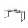 Kit Escritório 2 Peças Mesa Diretor Industrial 180cm e Estante 5 Prateleiras - 8