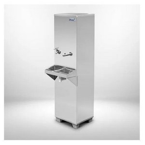 Bebedouro Industrial Aço Inox 25l Coluna Frisbel 127v 2 Torneiras