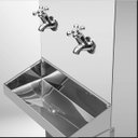 Ver imagem 3 de Bebedouro Industrial Aço Inox 25l Coluna Frisbel 127v 2 Torneiras