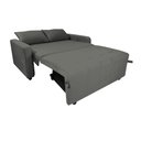 Ver imagem 4 de Sofá Cama End 138cm Reclinável Manual Suede Cinza - Sallar Home
