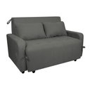 Ver imagem 1 de Sofá Cama End 138cm Reclinável Manual Suede Cinza - Sallar Home