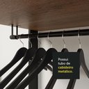 Ver imagem 4 de Guarda-roupa Closet Modulado Valencia 4 Gavetas 358cm Rustic/preto Madesa 03 Rustic/preto