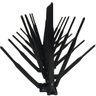 152 Espículas Anti Pombos Gatos Repelente Preta 33 Cm - 3