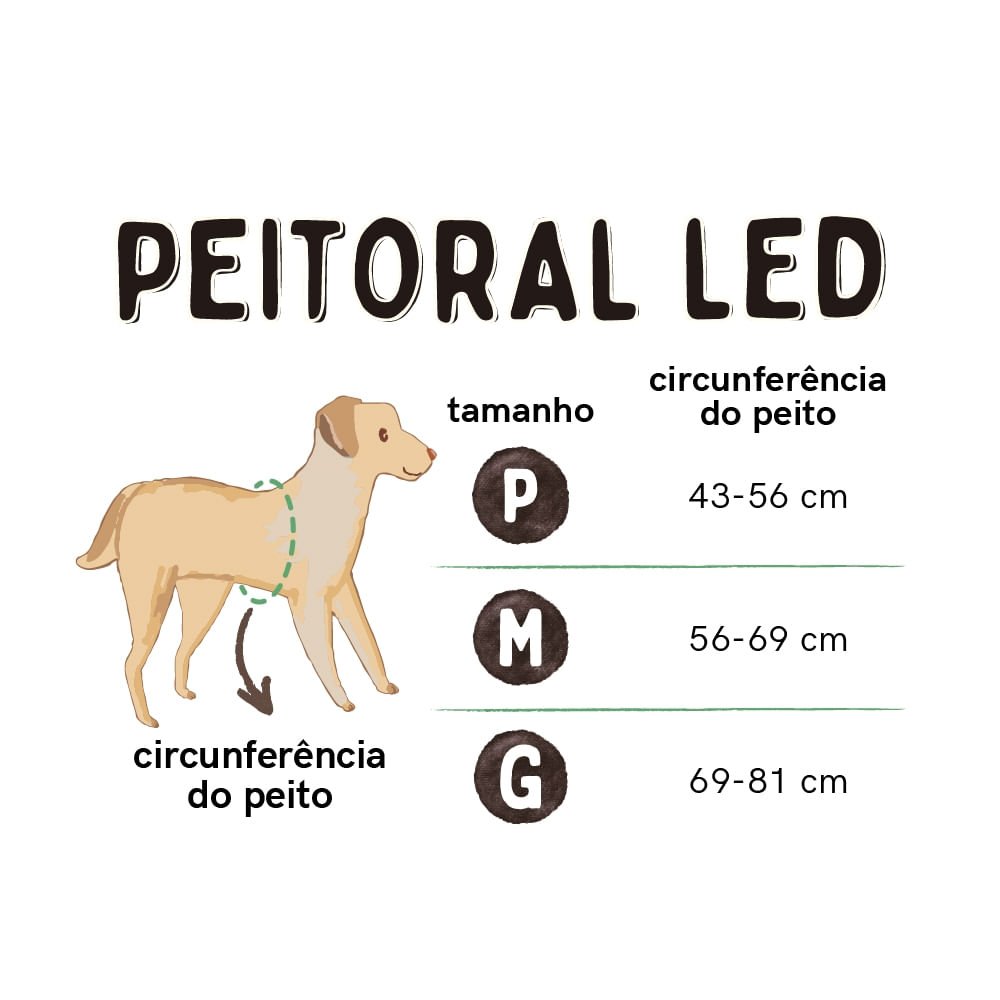 Peitoral LED 3 Funções Vermelho Tam. G Mimo - PP335 PP335 - 5