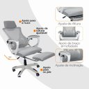 Ver mais imagens de Cadeira de Escritório Presidente Executiva Oficial Supreme - Cinza - 5
