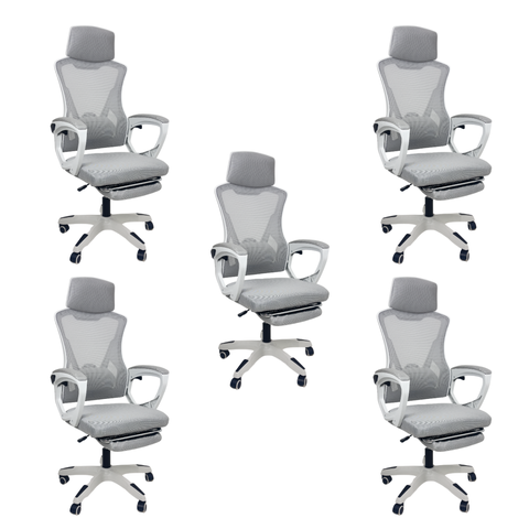Cadeira de Escritório Presidente Executiva Oficial Supreme - Cinza - 5