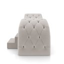 Ver imagem 7 de Maca de Estética para Massagem Cílios Fixa Lash Estofada com Escada Veludo Bege G83 - Gran Belo Maca