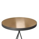 Ver imagem 7 de Mesa Bistrô em Aço com Tampo Revestido em Couro Sintético