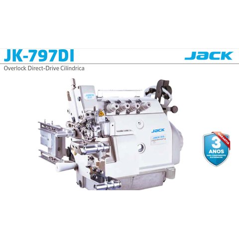 Overlock 4 Fios com Corte de Linha Cilindrica-jk797di4-jack