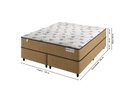 Ver imagem 2 de Cama Box Preto + Colchão Queen Smart Classic Preto (158x198x64) - Molas Ensacadas - Plumatex