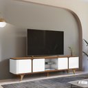 Ver imagem 1 de Rack Para TV até 60 Polegadas 217cm Cantos Curvos Pisa Yescasa