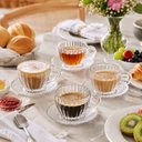 Ver imagem 6 de Jogo 24 Peças Xícaras Café com Pires 110ml Império Wolff Vid