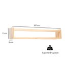 Ver imagem 5 de Kit 2 Prateleiras Porta Condimentos e Temperos Cozinha Flutuante 60cm