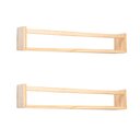 Ver imagem 1 de Kit 2 Prateleiras Porta Condimentos e Temperos Cozinha Flutuante 60cm