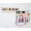 Ver imagem 2 de Kit 2 Prateleiras Porta Condimentos e Temperos Cozinha Flutuante 60cm