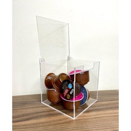 Porta Cápsulas Cristal 11cm - Dolce Gusto Nespresso - 1