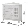 Quarto De Bebê Berço Mini Cama Cômoda Branco - 2