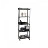 Kit Escritório 2 Peças Mesa Diretor Industrial 180cm e Estante 5 Prateleiras - 5