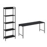 Kit Escritório 2 Peças Mesa Diretor Industrial 180cm e Estante 5 Prateleiras - 3
