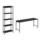 Ver imagem 3 de Kit Escritório 2 Peças Mesa Diretor Industrial 180cm e Estante 5 Prateleiras