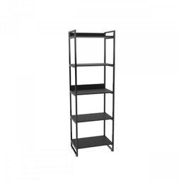 Kit Escritório 2 Peças Mesa Diretor Industrial 180cm e Estante 5 Prateleiras - 6