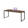 Kit Escritório 2 Peças Mesa Diretor Industrial 180cm e Estante 5 Prateleiras - 10