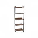 Ver imagem 6 de Kit Escritório 2 Peças Mesa Diretor Industrial 180cm e Estante 5 Prateleiras