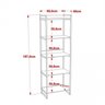 Kit Escritório 2 Peças Mesa Diretor Industrial 180cm e Estante 5 Prateleiras - 6