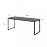 Kit Escritório 2 Peças Mesa Diretor Industrial 180cm e Estante 5 Prateleiras - 11