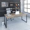 Kit Escritório 2 Peças Mesa Diretor Industrial 180cm e Estante 5 Prateleiras - 12